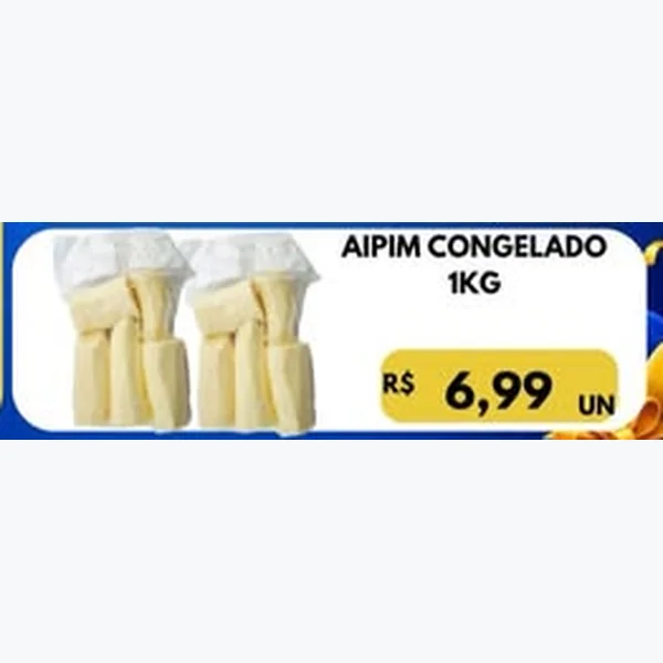 Recorte do encarte de Aipim Congelado 1 kg