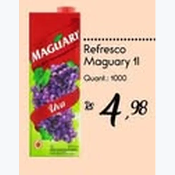 Recorte do encarte de Refresco Maguary 1 L