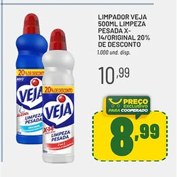 Limpador Limpeza Pesada X-14 Veja 500 ml