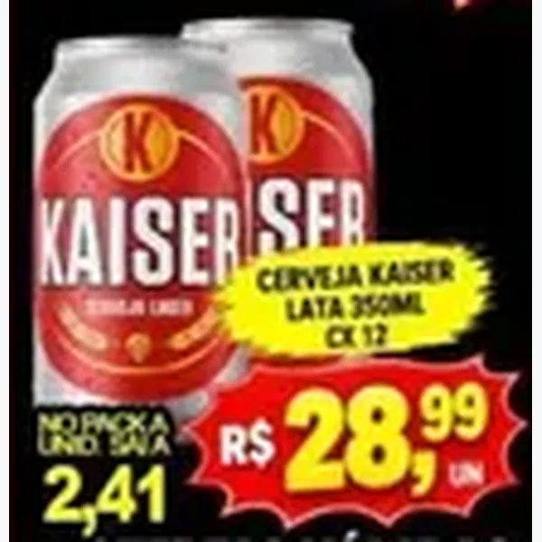 Cerveja Kaiser 12 un × 350 ml