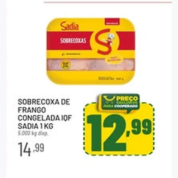 Sobrecoxa de Frango Congelada Iqf Sadia