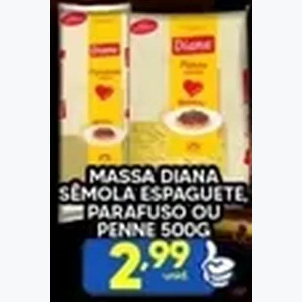 Massa Sêmola Espaguete Diana 500 g