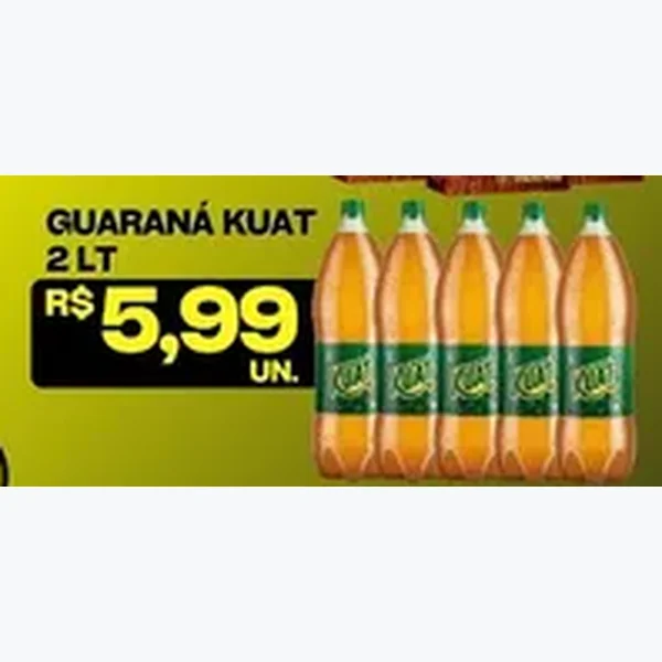 Recorte do encarte de Guaraná Kuat 2 L