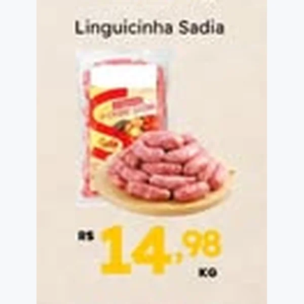 Recorte do encarte de Linguiça Sadia