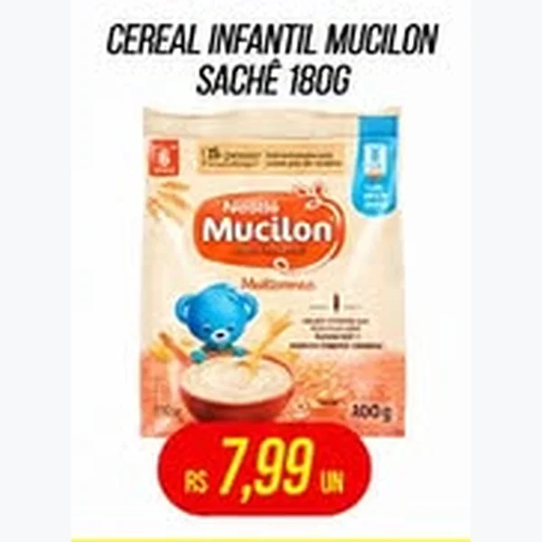 Recorte do encarte de Cereal Infantil Mucilon 180 g