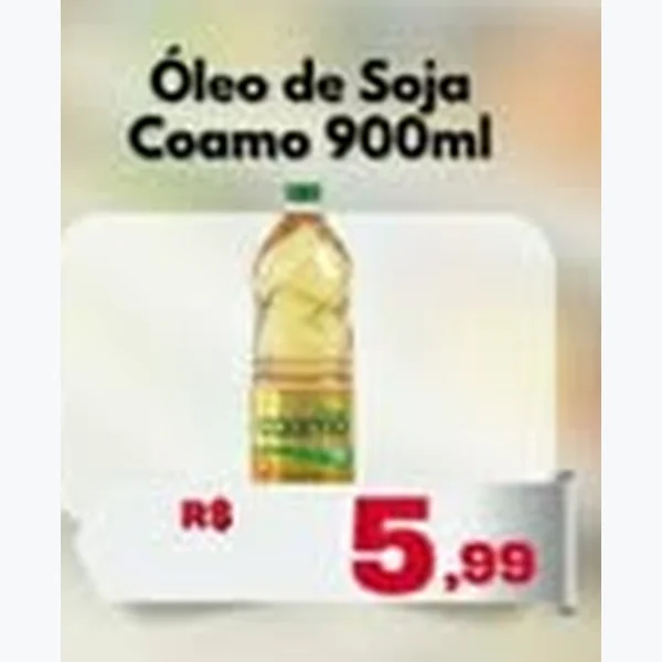 Recorte do encarte de Óleo de Soja Coamo 900 ml