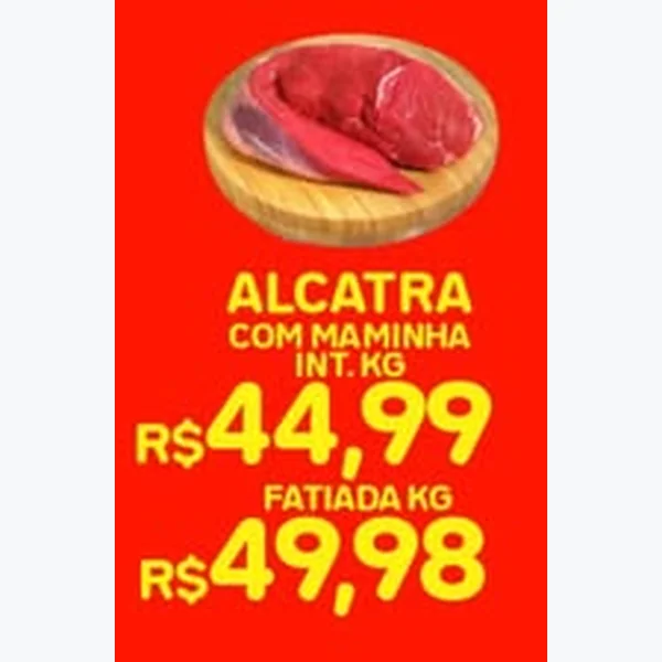 Recorte do encarte de Alcatra com Maminha Inteira