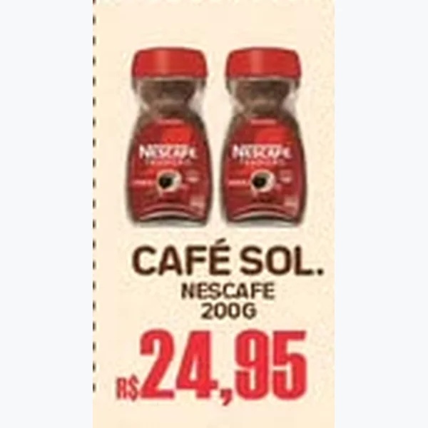 Recorte do encarte de Café Solúvel Nescafé 200 g