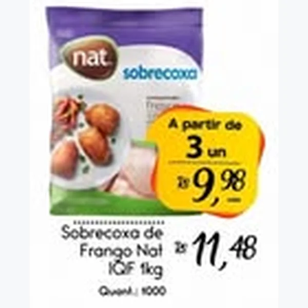 Sobrecoxa de Frango Iqf Nat