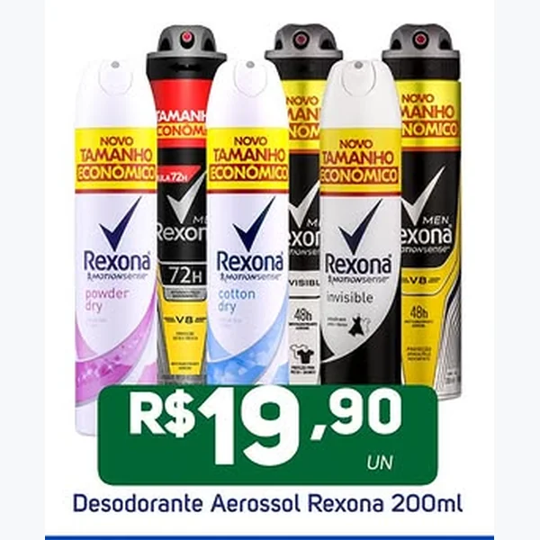 Desodorante Aerossol Rexona 200 ml