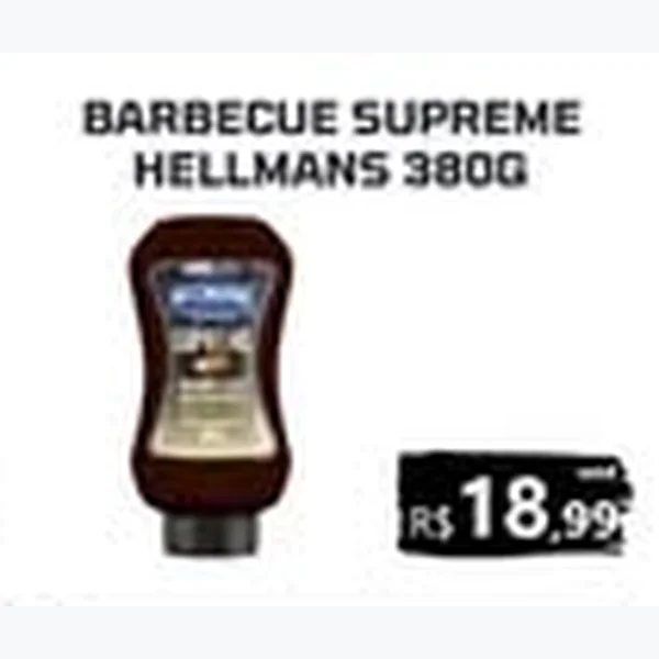 Recorte do encarte de Barbecue Supreme Hellmanns 380 g