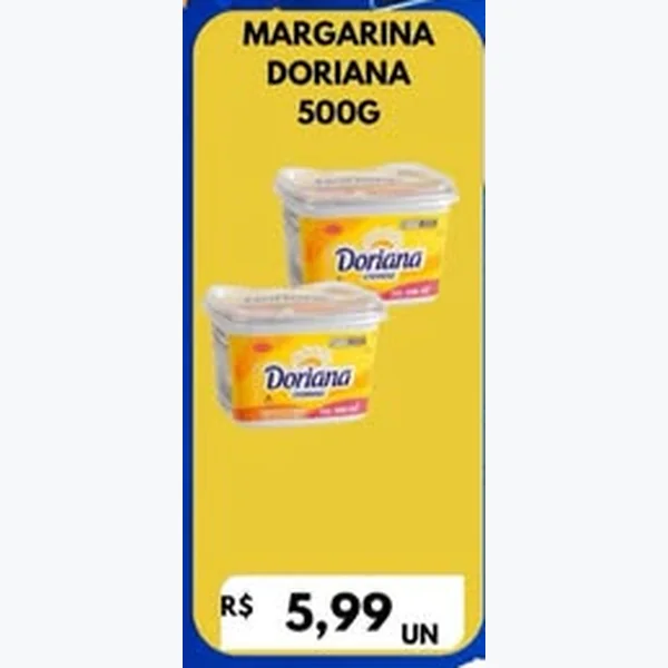 Recorte do encarte de Margarina Doriana 500 g