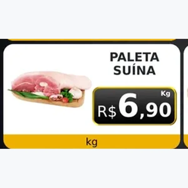 Recorte do encarte de Paleta Suína