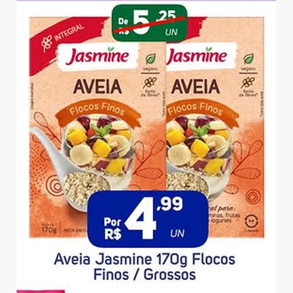 Aveia Flocos Grossos Jasmine 170 g