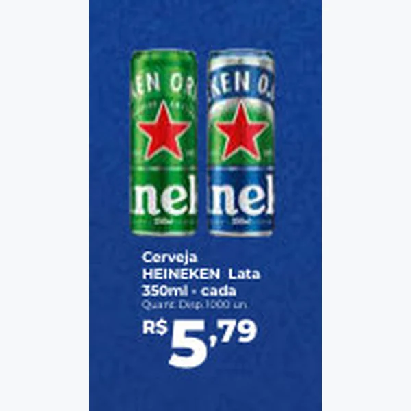 Recorte do encarte de Cerveja HEINEKEN 350 ml