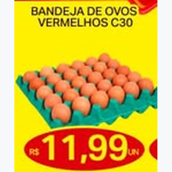 Recorte do encarte de Ovos Vermelhos 30 un