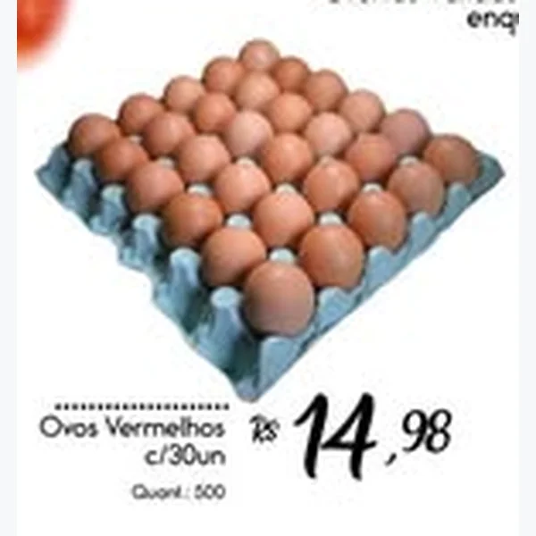 Ovos Vermelhos 30 un