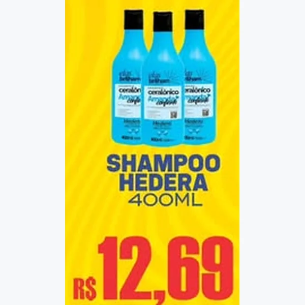 Recorte do encarte de Shampoo Hedera 400 ml