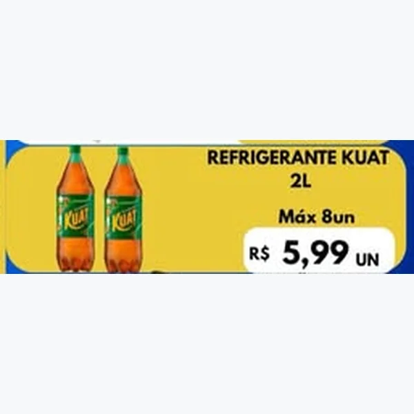 Recorte do encarte de Refrigerante Kuat 2 L