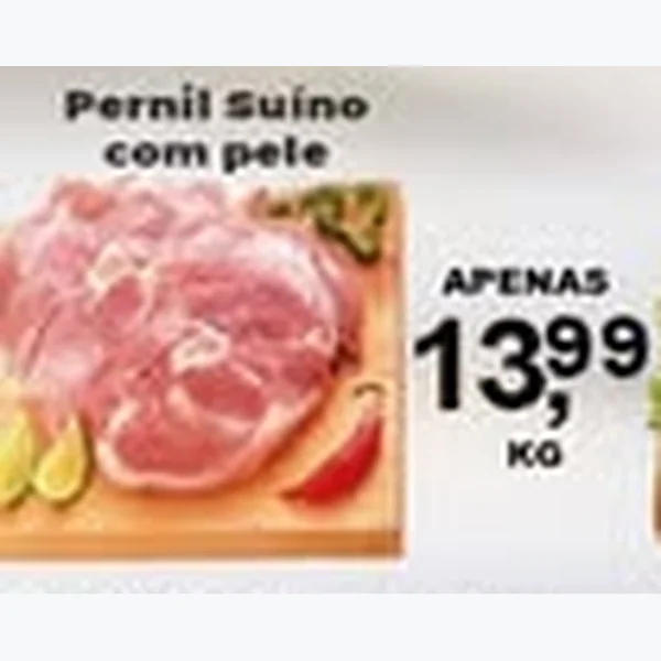 Recorte do encarte de Pernil Suíno com Pele