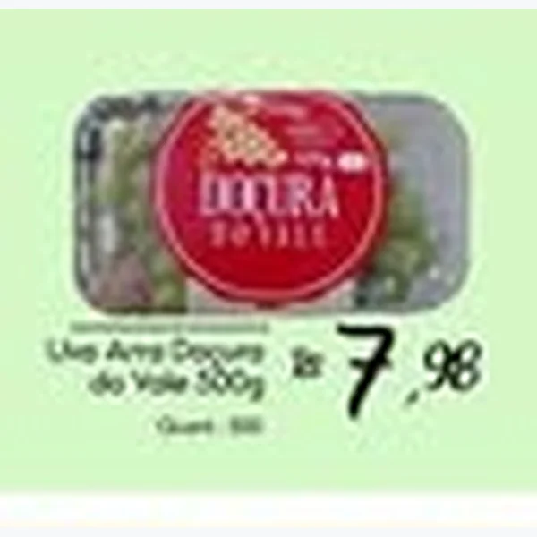 Recorte do encarte de Uva Arra Docura 500 g