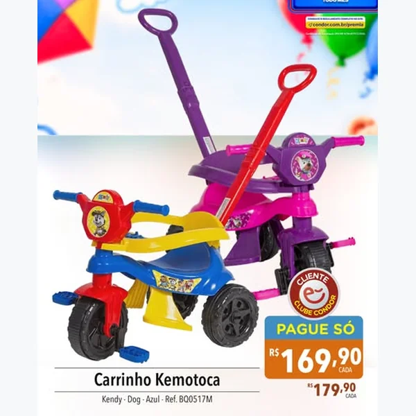 Recorte do encarte de Carrinho Kemotoca Kendy
