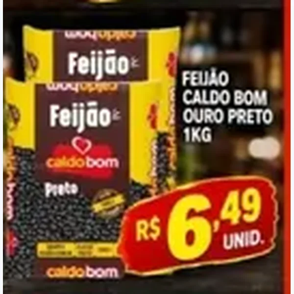 Feijão Preto Caldo Bom 1 kg