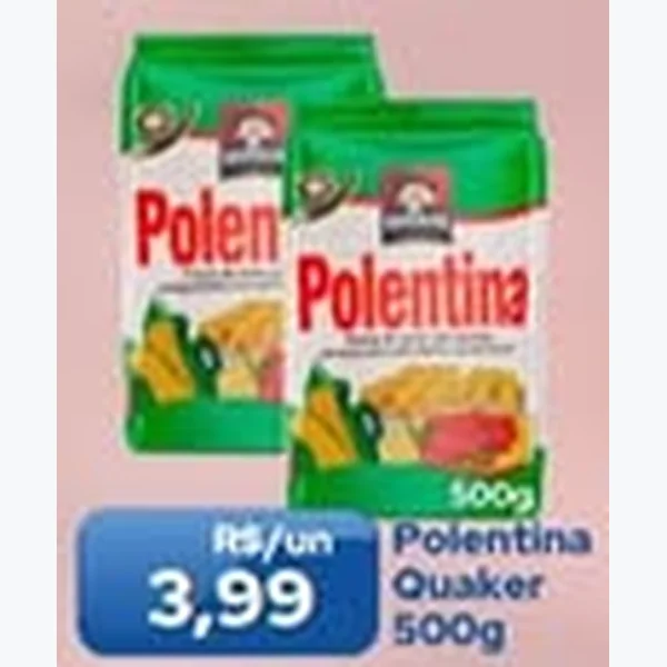 Recorte do encarte de Polentina Quaker 500 g