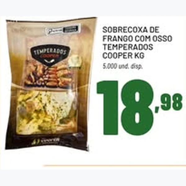 Sobrecoxa de Frango com Osso Temperados Cooper