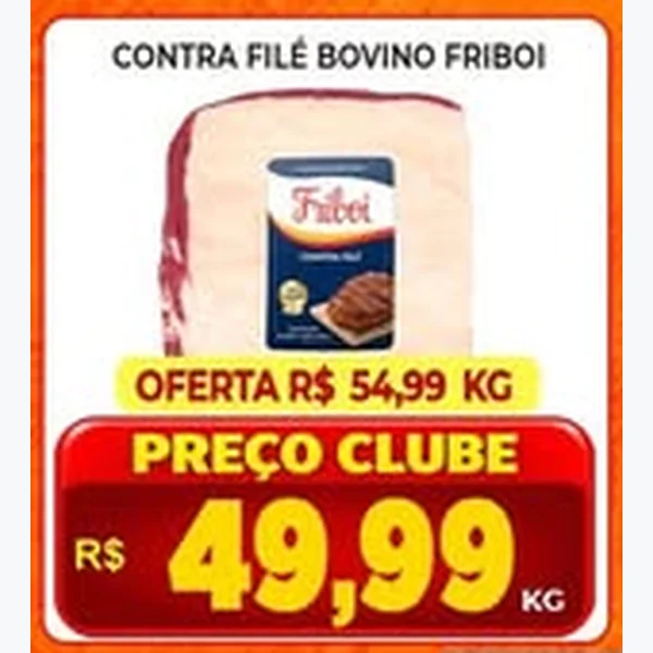 Recorte do encarte de Contra Filé Bovino Friboi