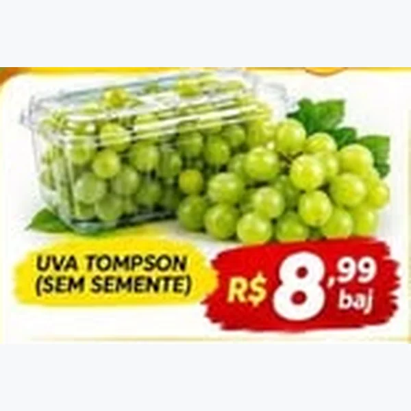 Uva Tompson sem Semente