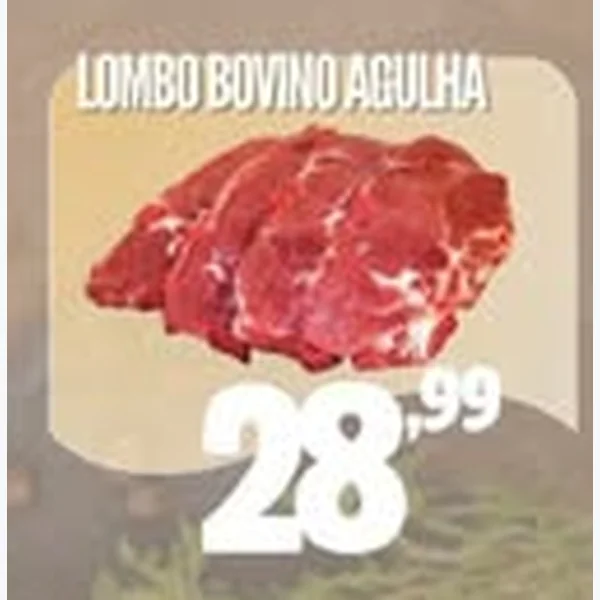 Recorte do encarte de Lombo Bovino Agulha