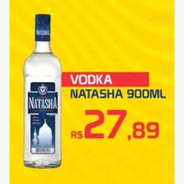 Recorte do encarte de Vodka Natasha 900 ml
