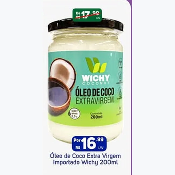 Óleo de Coco Extra Virgem Wichy 200 ml
