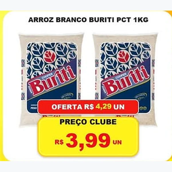 Arroz Branco Buriti 1 kg