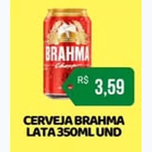 Recorte do encarte de Cerveja Brahma 350 ml