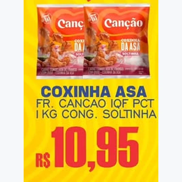 Coxinha da Asa Congelada Soltinha Canção 1 kg