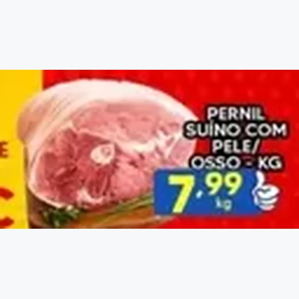 Recorte do encarte de Pernil Suíno com Osso