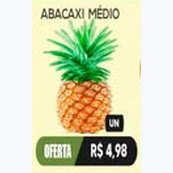 Recorte do encarte de Abacaxi Médio