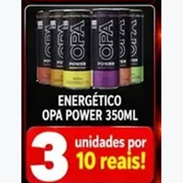 Recorte do encarte de Energético Opa Power 350 ml