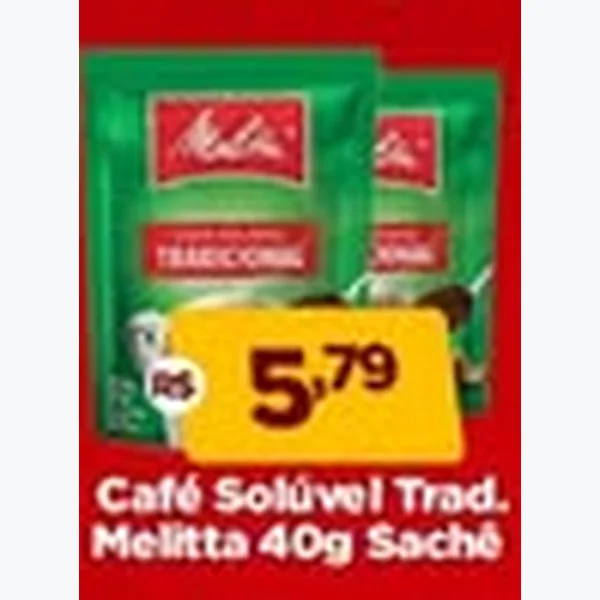 Café Solúvel Tradicional Melitta 40 g