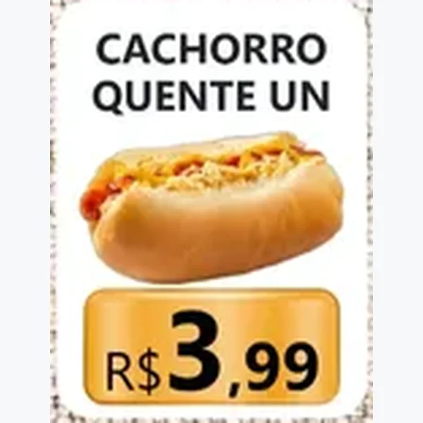 Recorte do encarte de Cachorro Quente