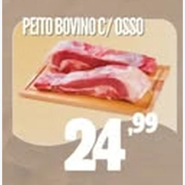 Recorte do encarte de Peito Bovino C/ Osso