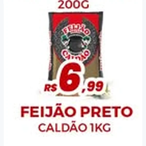 Recorte do encarte de Feijão Preto Caldão 1 kg