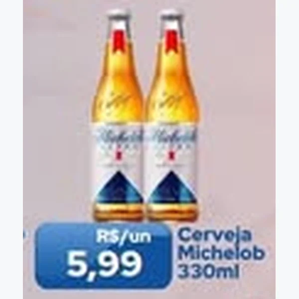 Recorte do encarte de Cerveja Michelob 330 ml