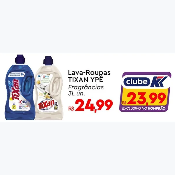 Lava-roupas Tixan Ypê 3 L