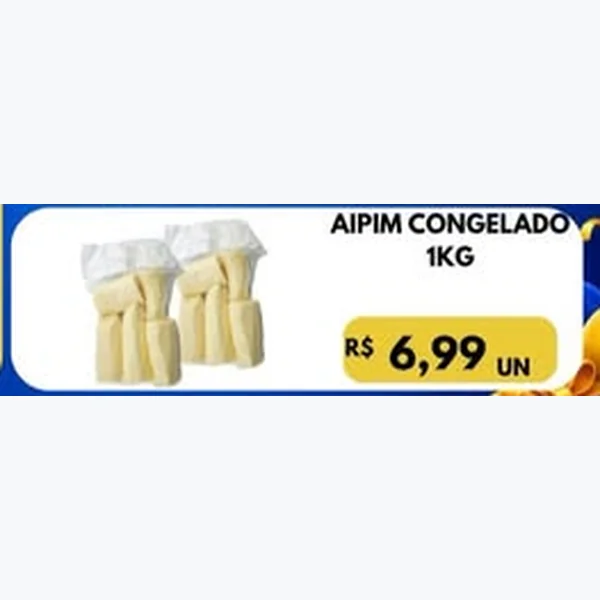Recorte do encarte de Aipim Congelado 1 kg