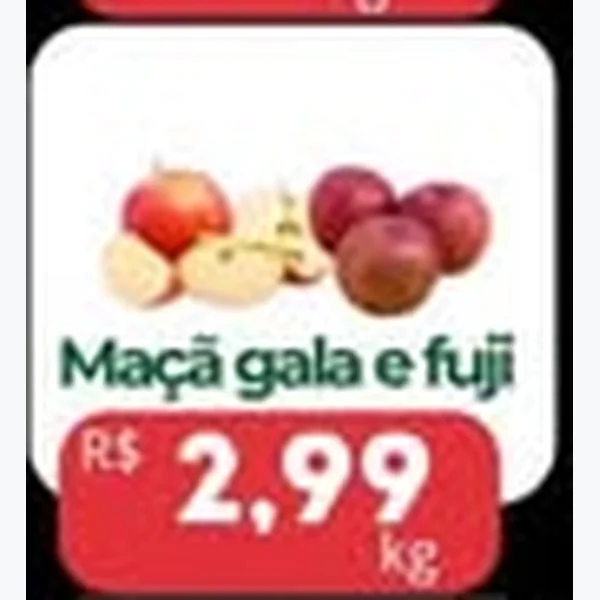 Maçã Gala e Fuji