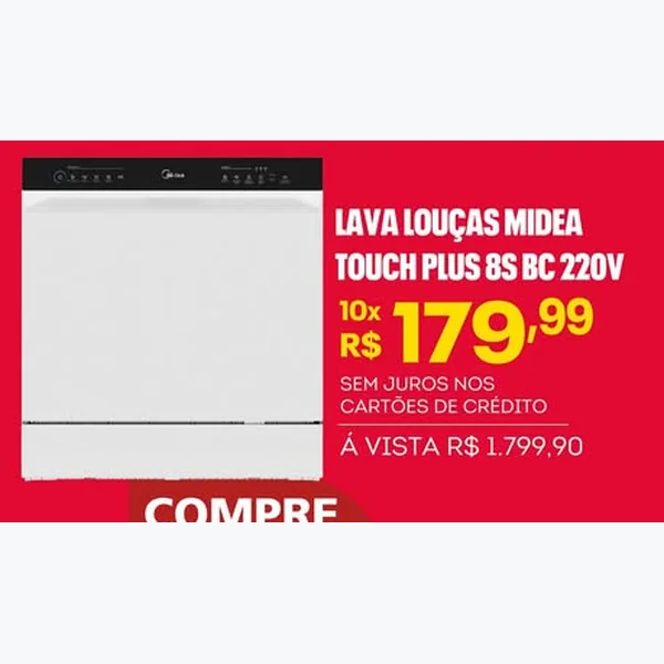 Lava Louças Touch Plus 8s Bc Midea