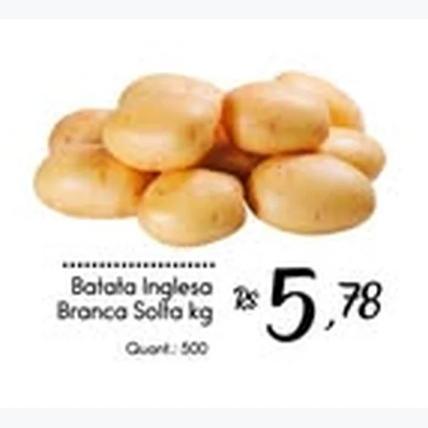 Recorte do encarte de Batata Inglesa Branca